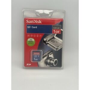 SanDisk High Quality Reliable SD Card 1GB SDSDB-1024-A11 Universal Compatibility